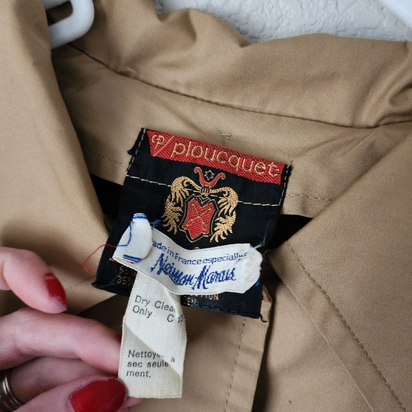 PLOUCQUET DIOLEN x NEIMAN MARCUS Quiet Luxury travel trench cape light weight - Picture 9 of 13